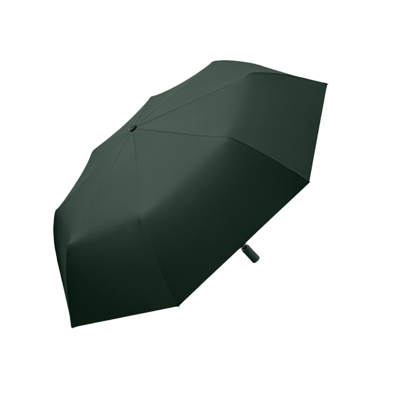 丰懋 黑胶防晒UPF50+折叠纯色两用遮阳雨伞 FXHJ20231006 56*98cm  全自动8骨森林绿（单位：把）