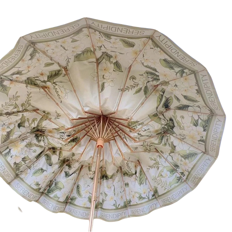 丰懋 蝴蝶古风中国风大号复古16骨彩胶雨伞 FXYB18 61*102cm 花漾年华（单位：把）