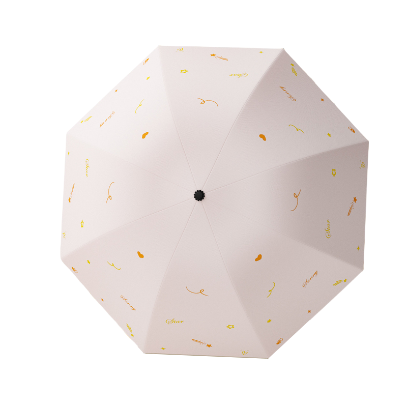 丰懋 小清新黑胶防晒UPF50+太阳伞晴雨两用雨伞 FXYB17 67*97cm  常规流星芍药粉（单位：把）