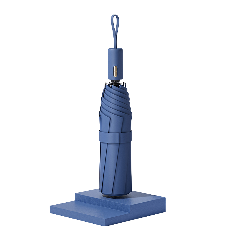 丰懋 全自动晴雨两用黑胶防晒太阳伞折叠高级感雨伞 FXYB3106 57*98cm  晚波蓝（单位：把）