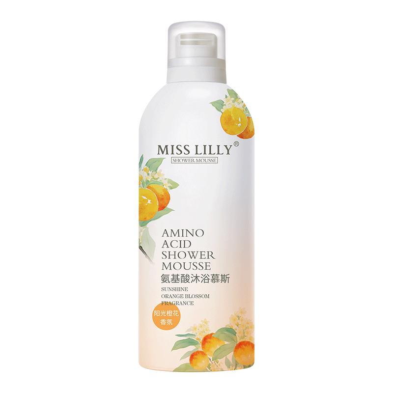 蜜斯莉 MISS LILLY 氨基酸沐浴慕斯 阳光橙花 350ml  炫橙色（单位：瓶）