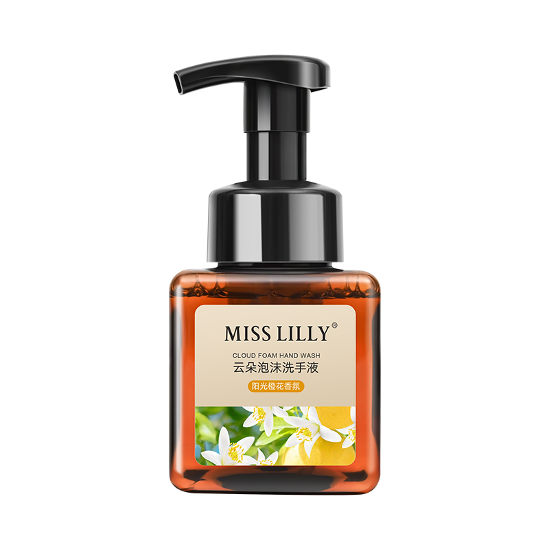 蜜斯莉 MISS LILLY 云朵泡沫洗手液 阳光橙花香氛 248ml  炫橙色（单位：瓶）