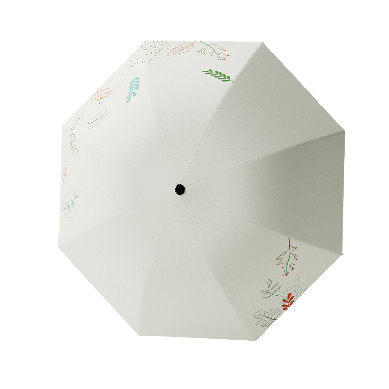 丰懋 青野系列防紫外线晴雨两用轻便雨伞 FXYB1108 67*97cm 8骨手动奶酪白（单位：把）