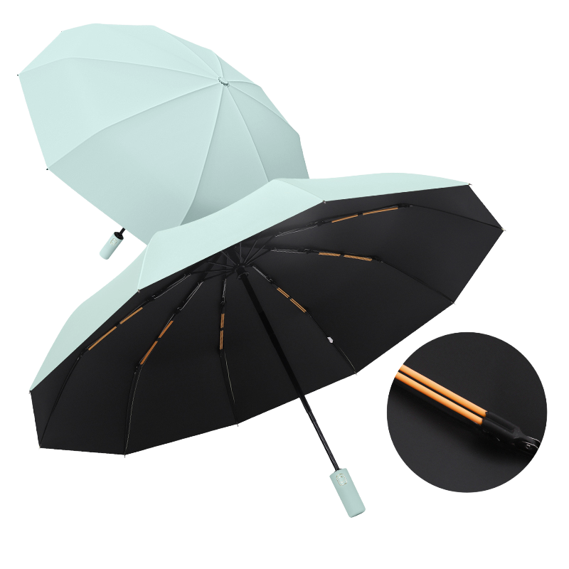 丰懋 防晒UPF50+遮阳伞大号晴雨两用雨伞 FXYB3100 64*103cm  10k双骨自动暗夜绿（单位：把）