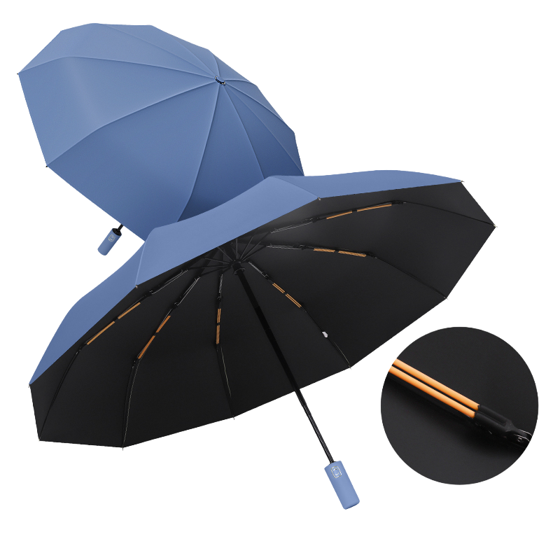 丰懋 防晒UPF50+遮阳伞大号晴雨两用雨伞 FXYB3100 64*103cm  10k双骨自动晚波蓝（单位：把）