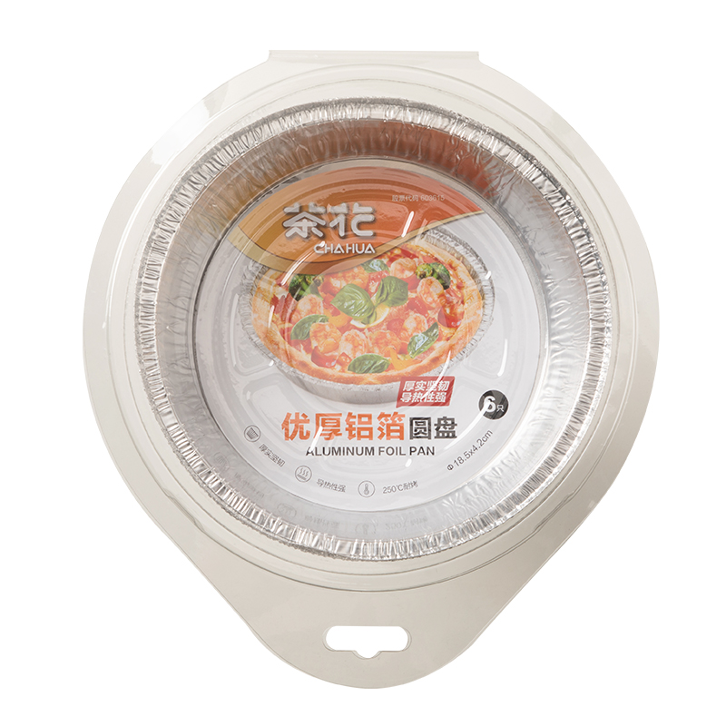 茶花（CHAHUA） 优厚铝箔圆盘&Phi;18.5 330004 【1盒6只】 星河银（单位：盒）