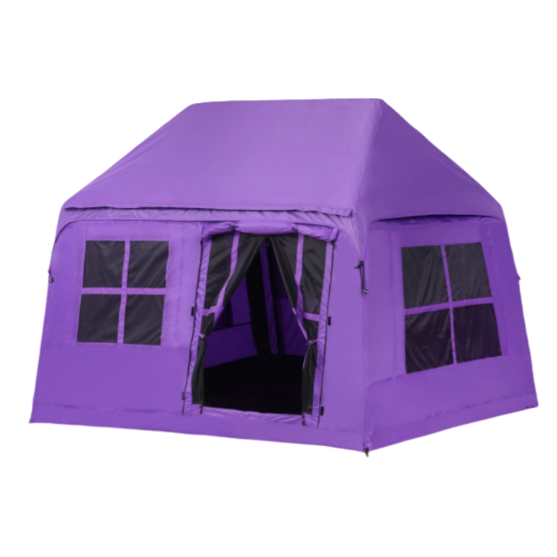 狼行者 户外野营过夜露营装备充气帐篷-云阁 lxz-1150-1103 260*220*180cm  罗兰紫（单位：件）