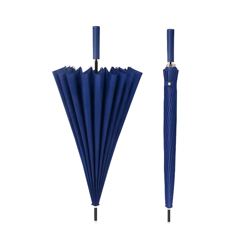 藏青24骨自动直杆伞