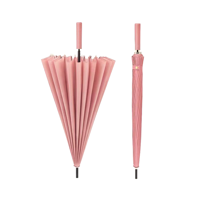 皮粉24骨自动直杆伞