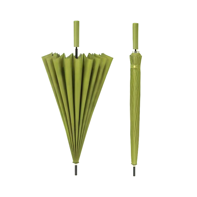 抹茶绿24骨自动直杆伞