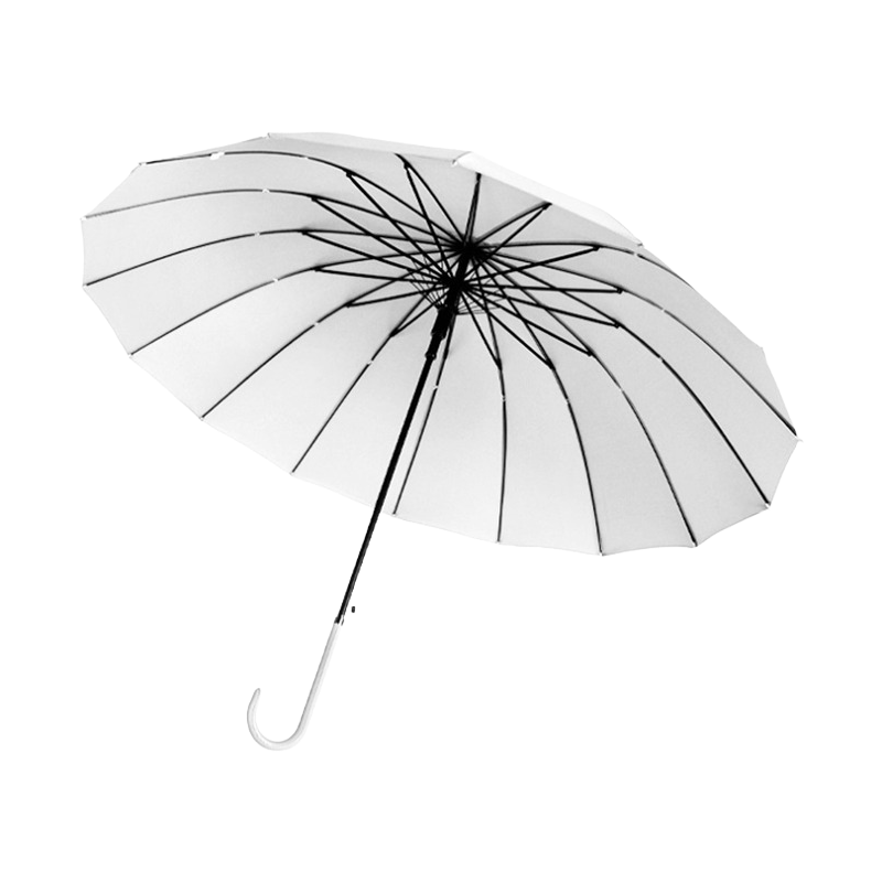 丰懋 长柄抗风雨伞大号16骨文艺女轻便易携抗风伞商务雨伞 FXYB12 86*105cm  长伞米白（单位：把）