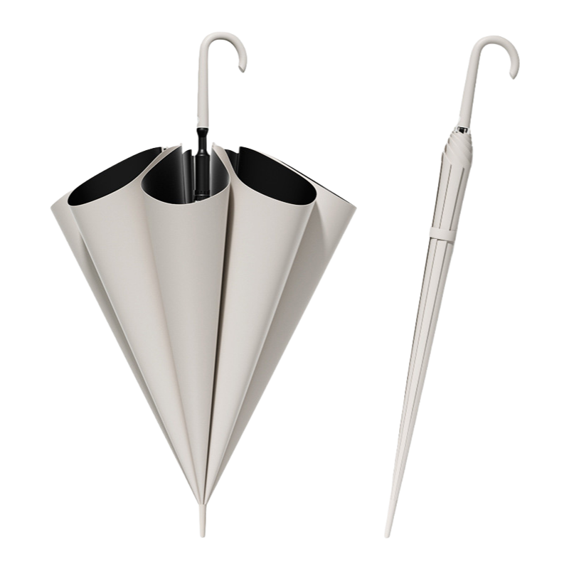 丰懋 男女日系直杆长柄大号双人雨伞两用遮阳雨伞 FXYB08 85*105cm  云寒灰一键开伞（单位：把）