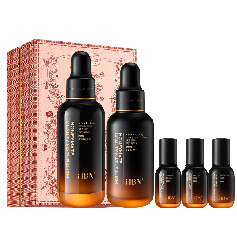 HBN 赋活弹韧修护水乳套装 YZHXNPSR0731 水110ml+乳90ml（含3个小样+礼盒） 混色（单位：套）