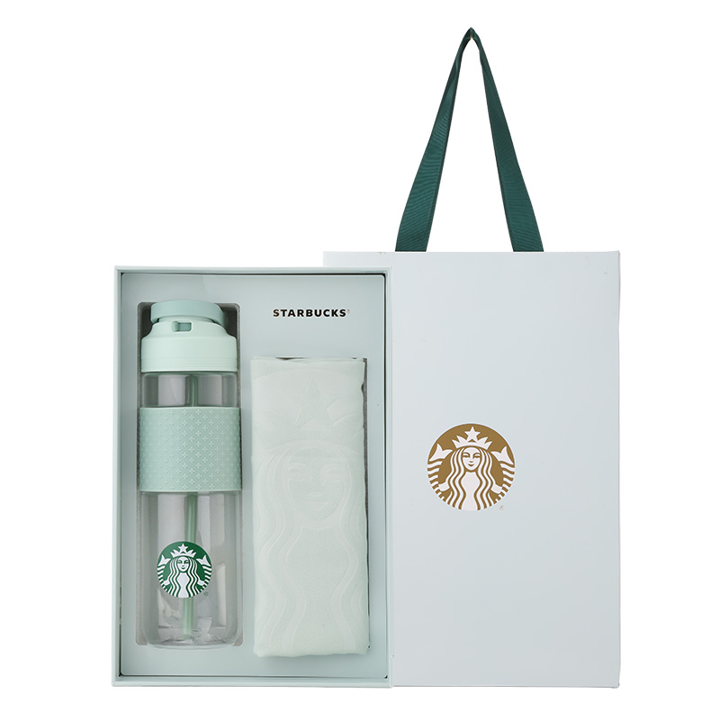  星巴克（Starbucks） Tritan运动杯套装 11157032 710ml 薄荷绿（单位：套）