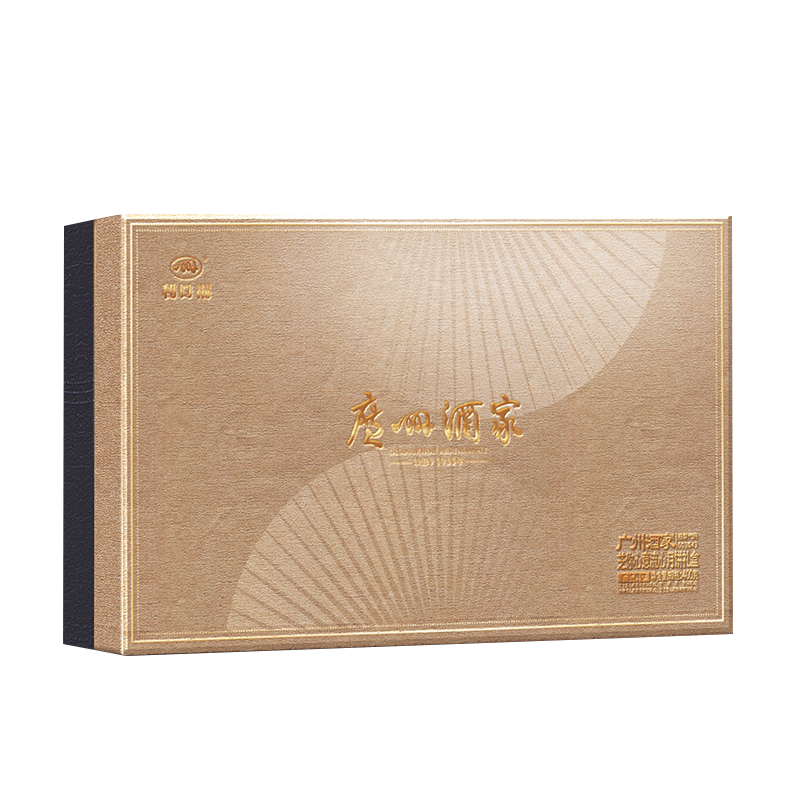 广州酒家 芝你心意流心月饼 礼盒 400g 卡其（单位：盒）