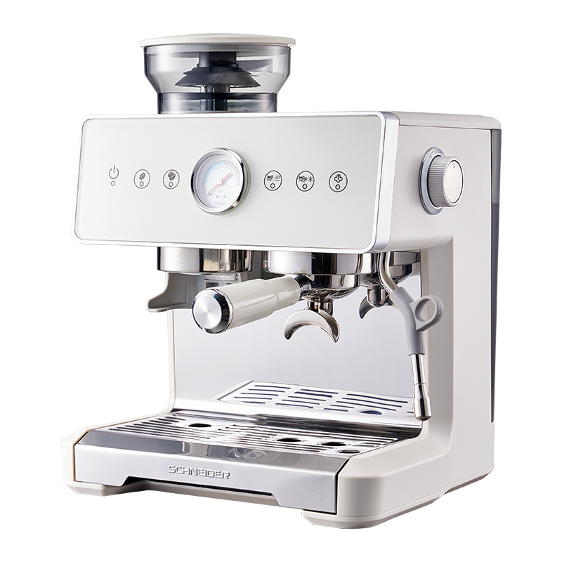施耐德（SCHNEIDER） 研磨一体咖啡机 SWK-XCF13 水箱容量：2.6L 豆箱容量：200g 白色（单位：台）