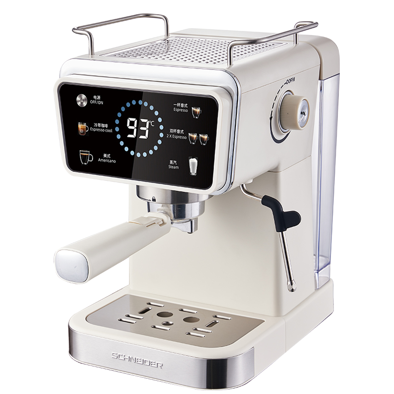 施耐德（SCHNEIDER） 压力式咖啡机 SWK-XCF06 水箱容量：1.5L 奶白色（单位：台）