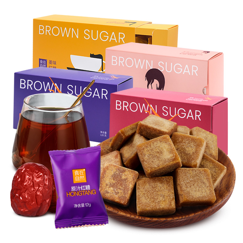 食在自然/DINENATURALLY 阿胶红糖 原味/姜味/红枣/阿胶 120g*4 混色（单位：组）