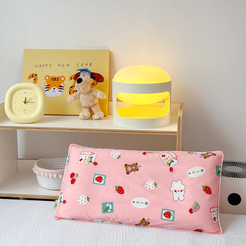 樵纪 A类60支贡缎长绒棉决明子儿童枕 奶酪兔兔 30x60x7cm|适合7-12岁 粉色（单位：只）