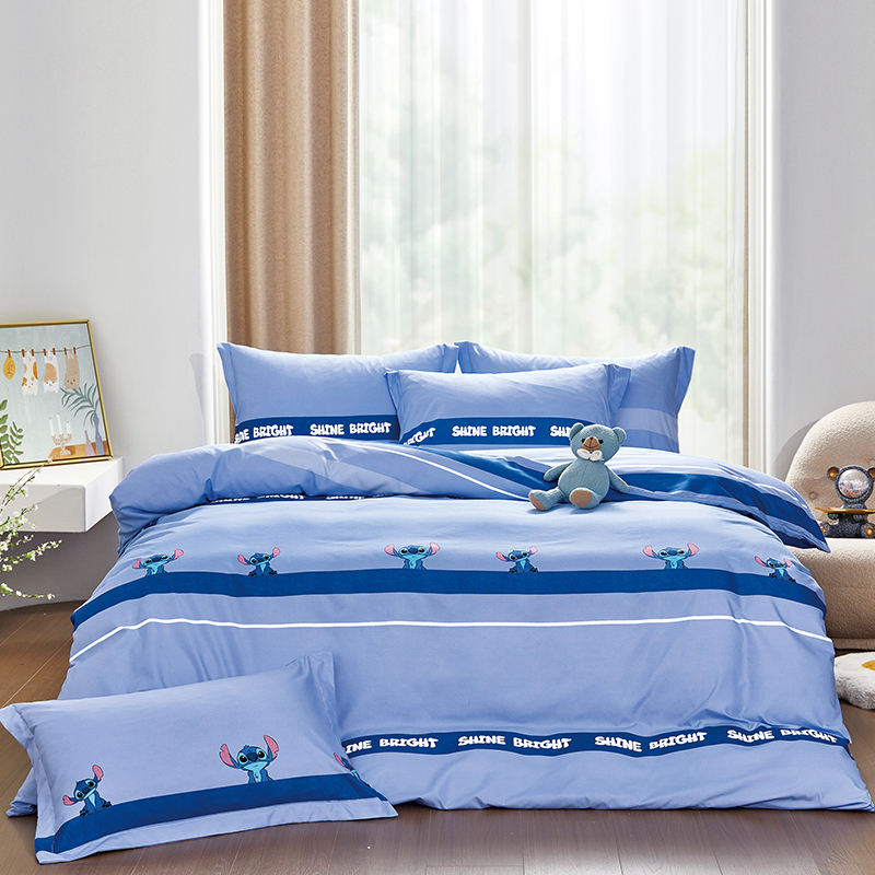 迪士尼（Disney） 柔肤棉四件套 DJM25-2023B星际蓝迪 200*230cm  蓝色（单位：套）