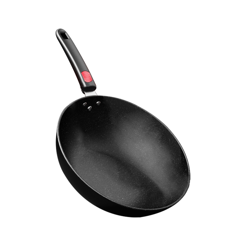 美菱（MeiLing） 麦饭石不粘炒锅 MGJ-LA32304 32cm  曜石黑（单位：个）