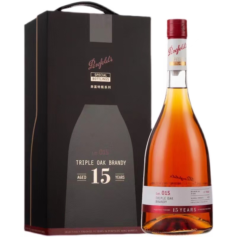 奔富 特瓶Lot.015三桶陈酿15年 白兰地 750ml*1 琥珀色（单位：瓶）