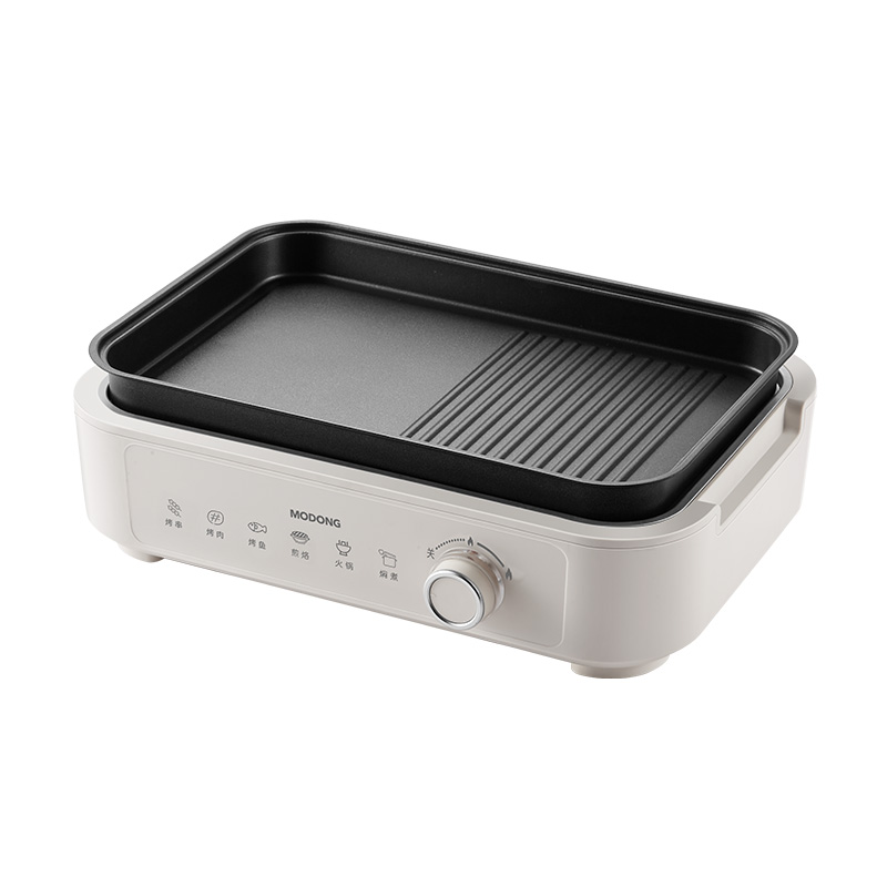 摩动（MODONG） 电烤盘 MD-KP01Y 1500W 米白（单位：台）