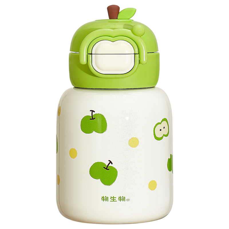 物生物（RELEA） 果汁派双饮保温杯 JV012553-0500-VS00 500ML  脆脆苹果绿不含杯套（单位：个）