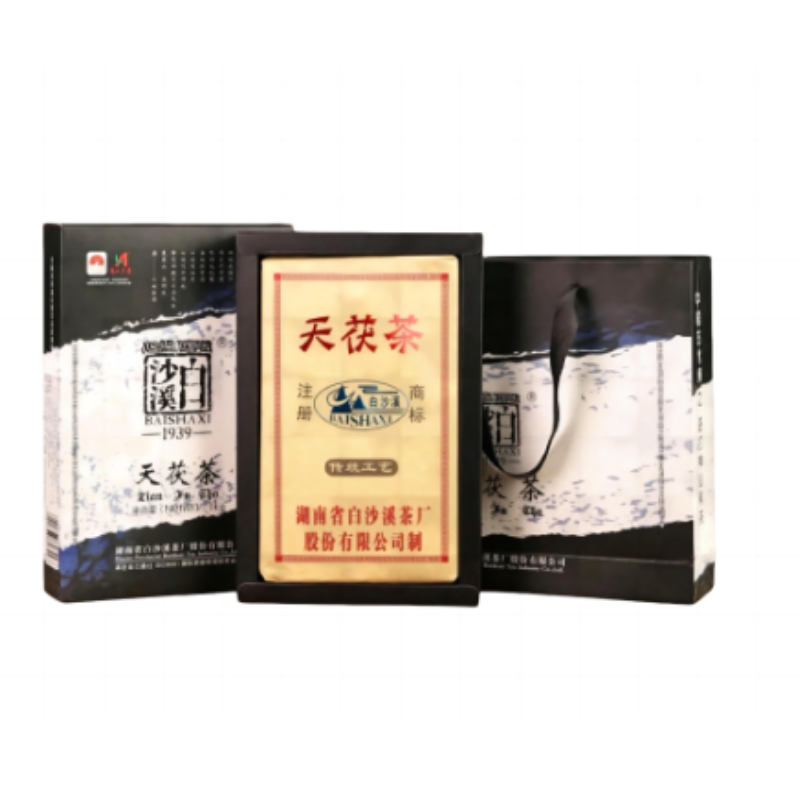 白沙溪 安化黑毛茶茶金花茯茶 天茯砖茶 1kg礼盒装 混色（单位：盒）