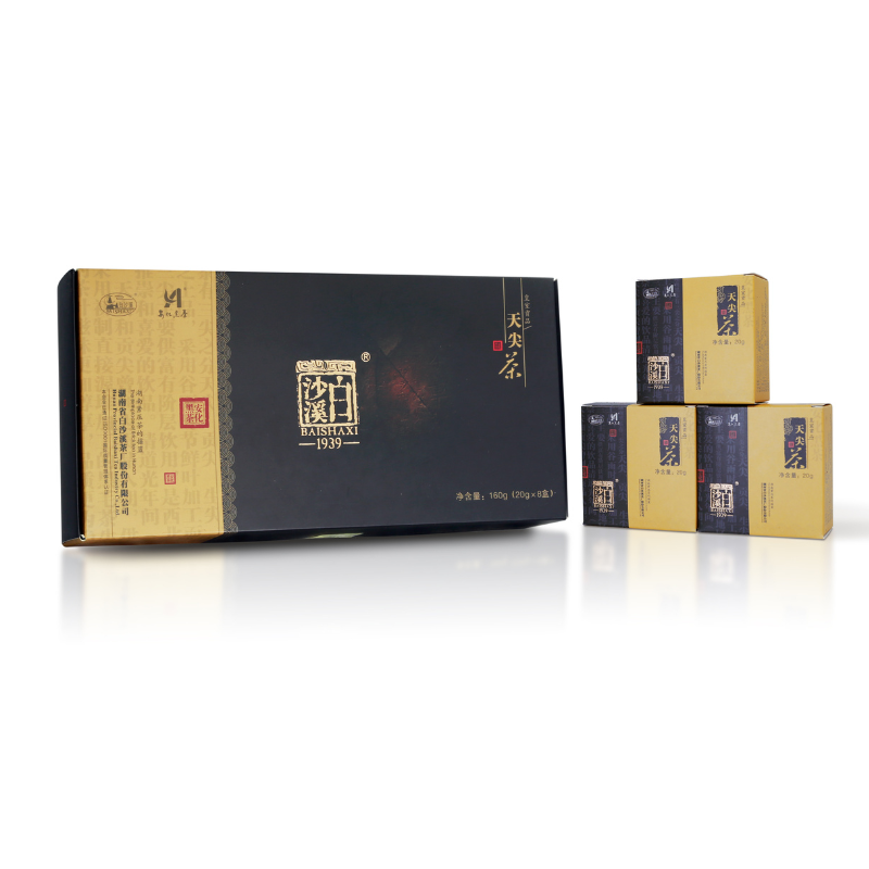 白沙溪 盒装散茶 安化黑茶天尖嫩料 160g（20g*8小盒） 混色（单位：盒）