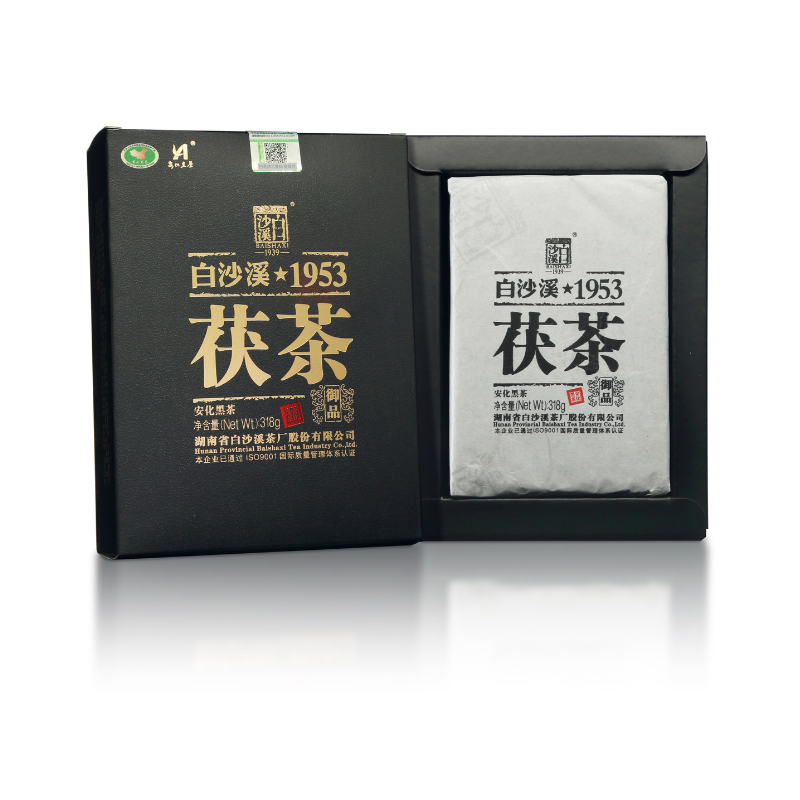 白沙溪 湖南安化御品茯茶 金花茯砖茶 318g 混色（单位：盒）