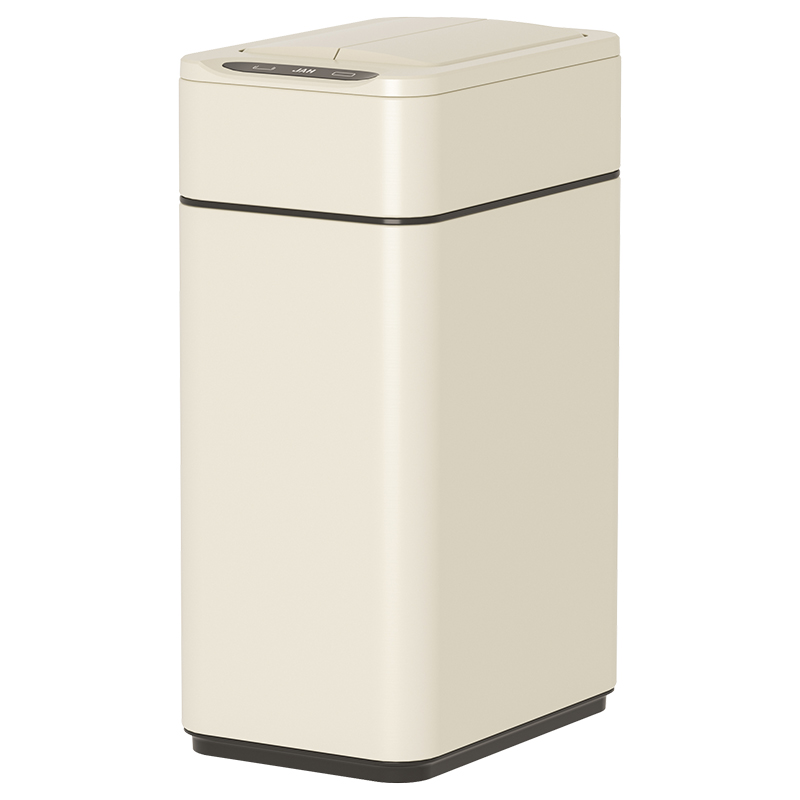 洁安惠 不锈钢感应垃圾桶充电款 9809D 9升 奶油色（单位：台）