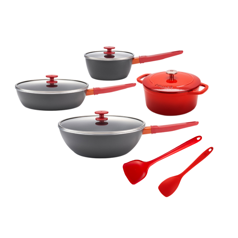 双立人 Now Plus 系列锅具套装 1029401 6件套 黑色（单位：套）