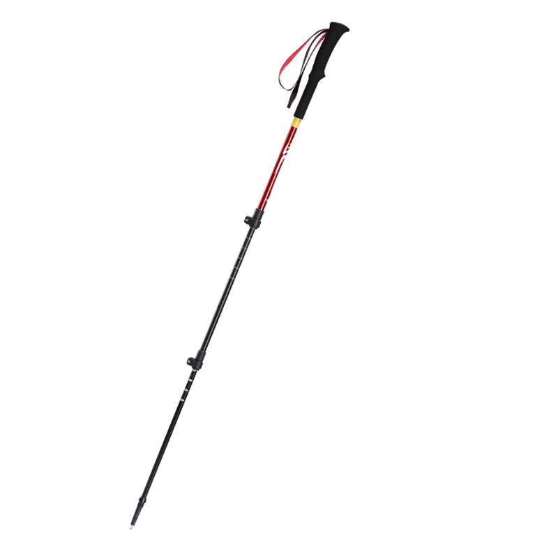 骆驼（CAMEL） 户外徒步爬山轻便携伸缩多功能铝合金登山杖 174BABP671 尺寸65-135cm 红色（单位：支）
