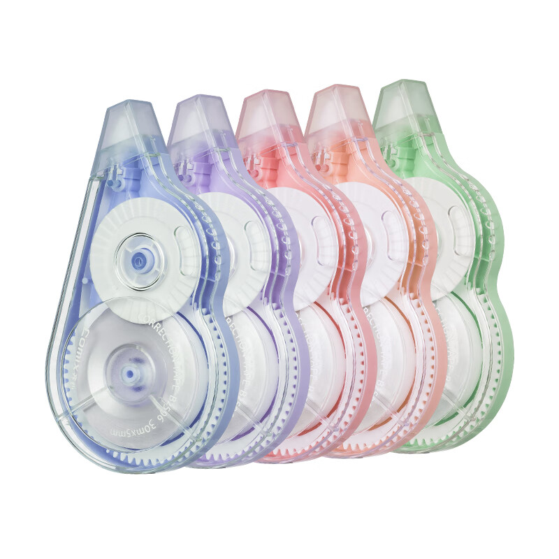 齐心（COMIX） 修正带套装 B2596 30m*5 混色（单位：套）