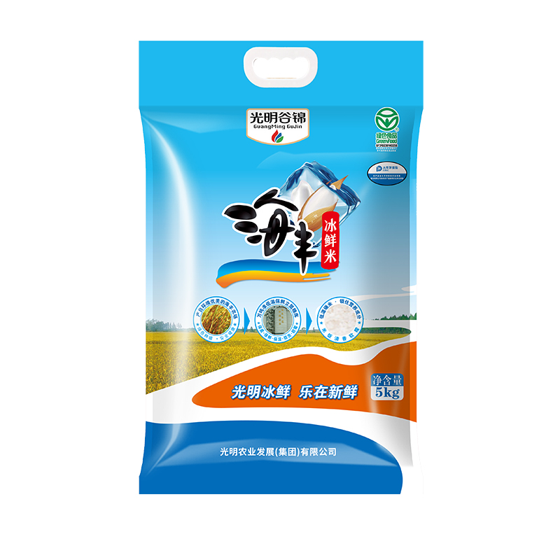 光明谷锦 冰鲜米 非真空包装 5kg 水蓝色（单位：袋）