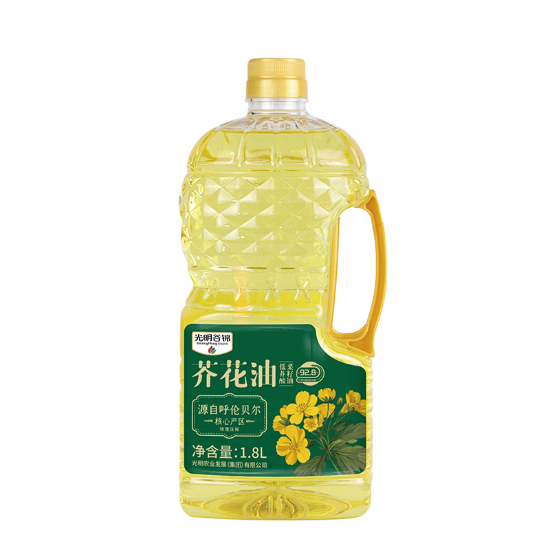 光明谷锦 呼伦贝尔芥花油 瓶装 1.8L 香槟黄（单位：瓶）