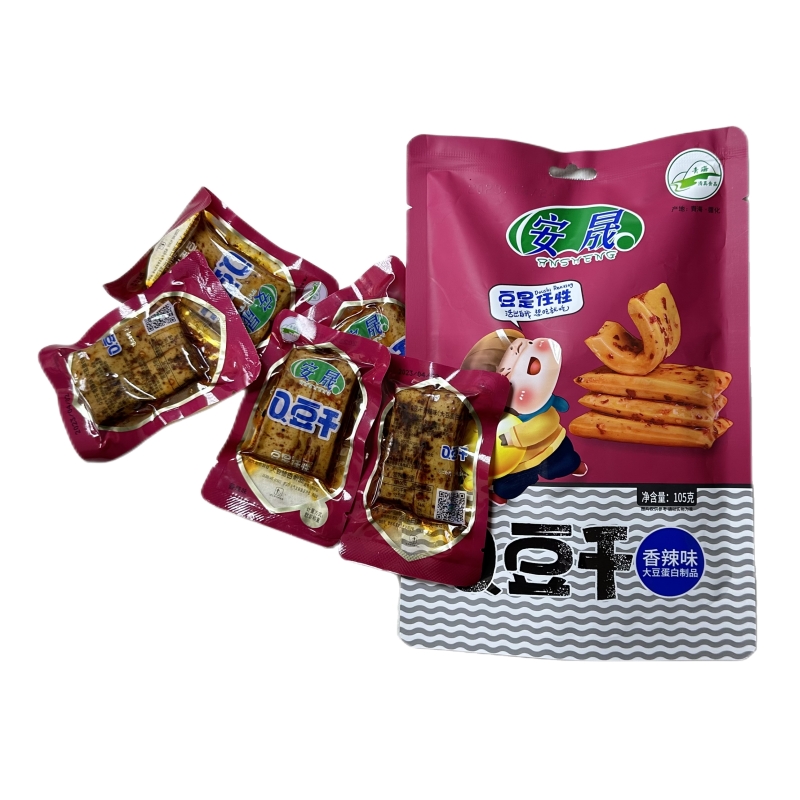 安晟（ansheng） (大豆蛋白制品） 豆干 105*3  星云粉（单位：组）