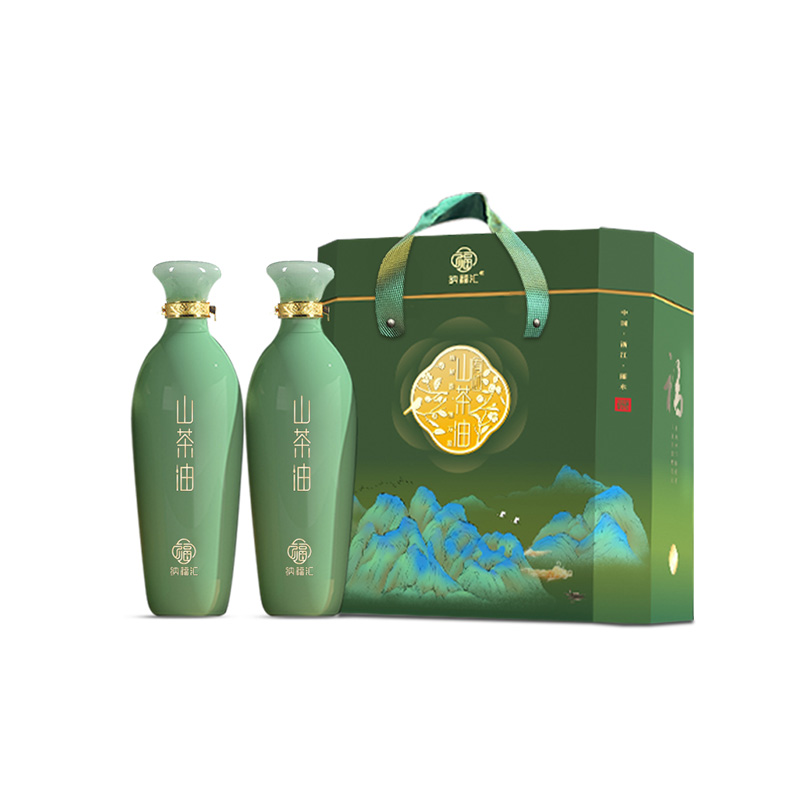 纳福汇 呈祥高山红花有机山茶油 G-12 750ml*2 绿色（单位：盒）