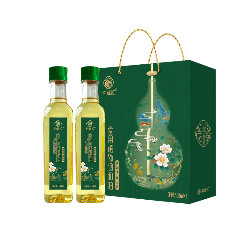纳福汇 山茶橄榄食用油 G-15 500ml*2 绿色（单位：盒）