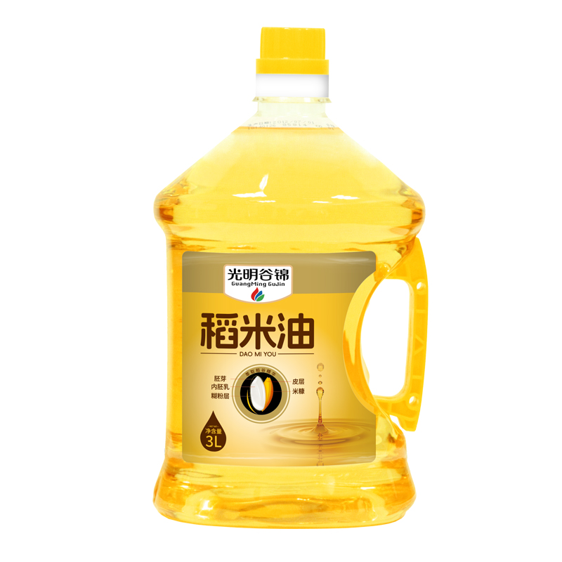 光明谷锦 稻米油 瓶装油 3L 黄色（单位：瓶）