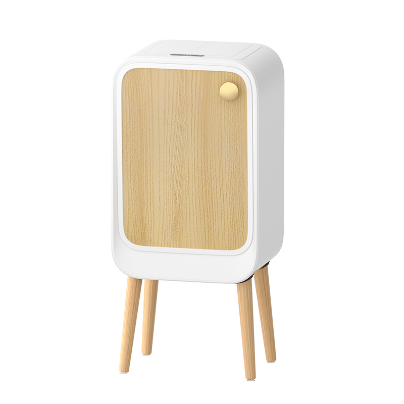 洁安惠 智能双开感应带木腿垃圾桶充电款+臭氧 9716DU 20升 木纹色（单位：台）