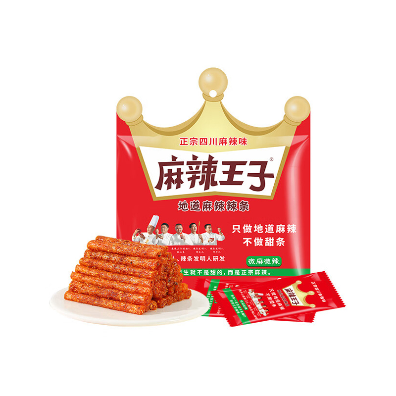 麻辣王子 辣条 微麻微辣 110g/袋&times;6袋（共36小包） 红色（单位：组）