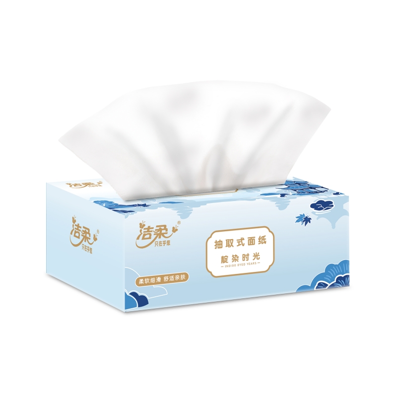 洁柔（C&S） 甄选盒抽纸面巾 TH169801A 3层*100抽*48盒 白色（单位：箱）
