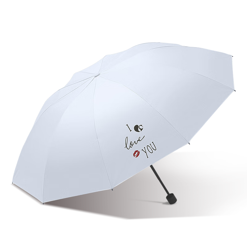 天堂 防晒晴雨伞三折 31191E 61cmX10骨 水光蓝（单位：把）