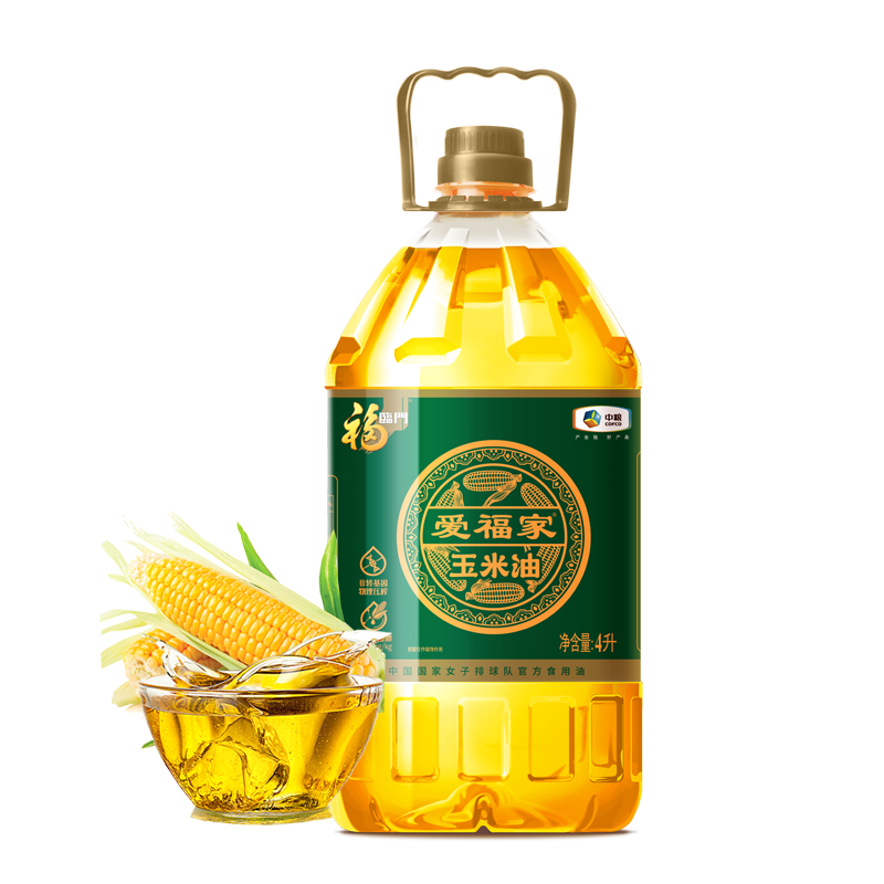 福临门 爱福家 玉米油 4L 柠绿色（单位：桶）