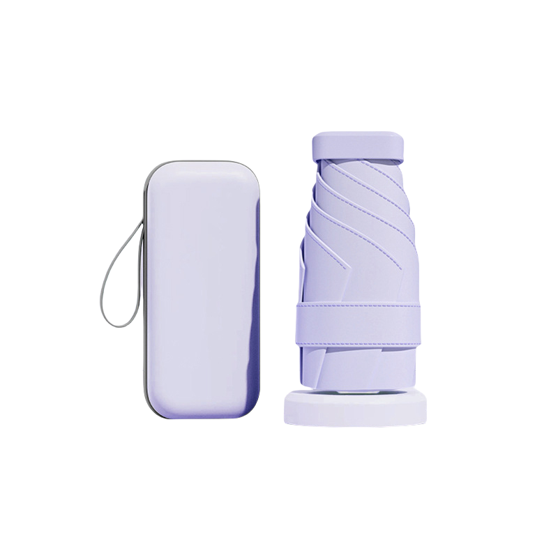 丰懋 胶囊伞女生小巧迷你折叠防晒卡包伞带盒款雨伞 FXYB07 90*52.5cm  熏衣紫（单位：把）