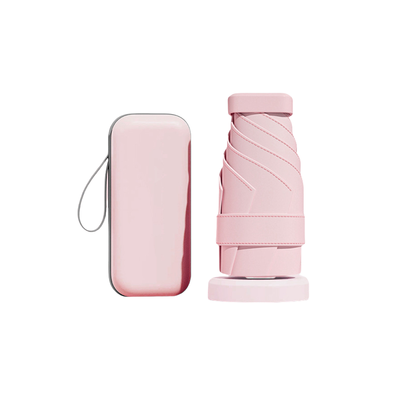 丰懋 胶囊伞女生小巧迷你折叠防晒卡包伞带盒款雨伞 FXYB07 90*52.5cm  樱花粉（单位：把）