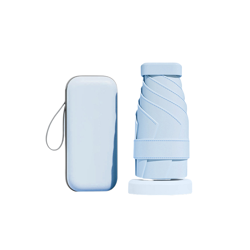 丰懋 胶囊伞女生小巧迷你折叠防晒卡包伞带盒款雨伞 FXYB07 90*52.5cm  天蓝色（单位：把）