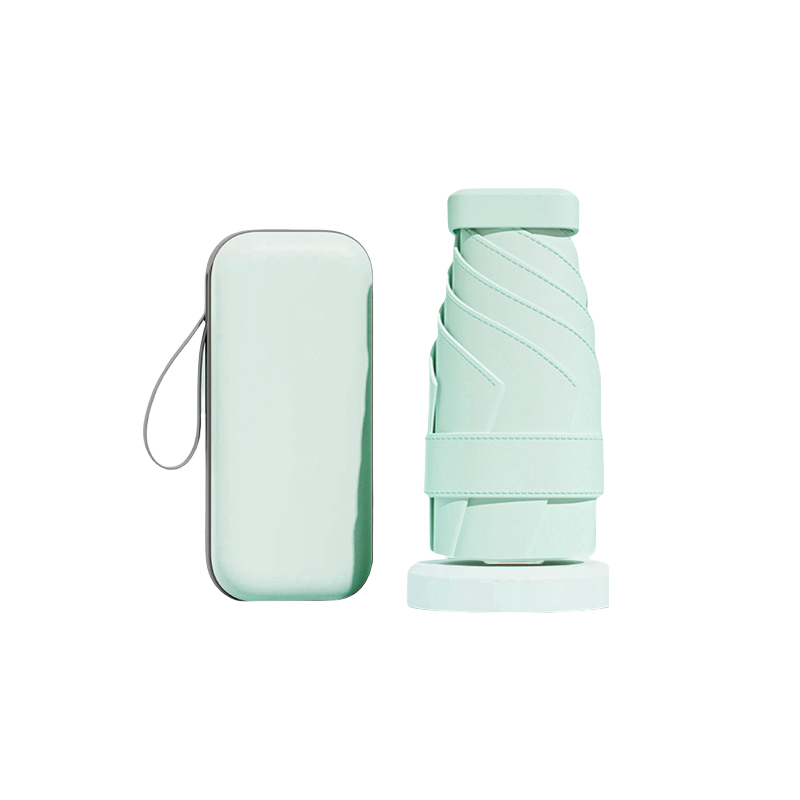 丰懋 胶囊伞女生小巧迷你折叠防晒卡包伞带盒款雨伞 FXYB07 90*52.5cm 晨雾绿（单位：把）